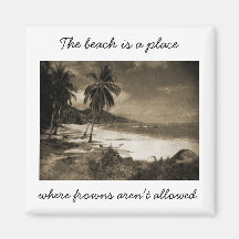 Playa Los Caballos Antique Refrigerator Magnet