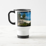 Playa Los Caballos Blue Coffee Mug
