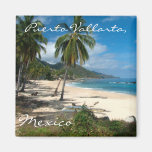 Playa Los Caballos Blue Fridge Magnet