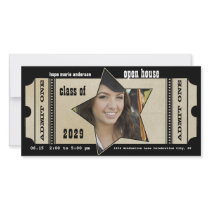 Playbill Senior Pictures Graduation Invitation Photo Greeting Card