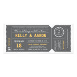 Playbill Theater Ticket Wedding Invitation - Gray