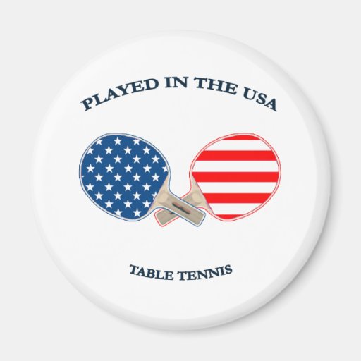 Played in USA Table Tennis Fridge Magnets