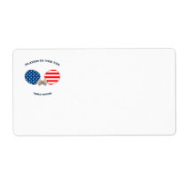 Played in USA Table Tennis Custom Shipping Labels