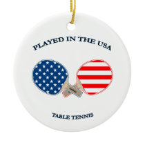 Played in USA Table Tennis Ornament