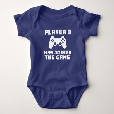 Player 3 has joined the Game funny baby Infant Creeper