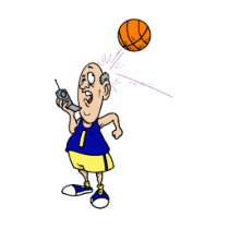 player on phone hit by ball photo cutouts