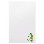 Player spitting out puck stationery paper