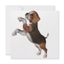 Playful Beagle Invitations