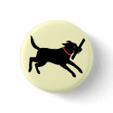 Playful Black Lab buttons by jennsdoodleworld Playful Black Lab buttons
