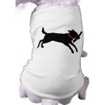 Playful Black Lab Dog Shirt