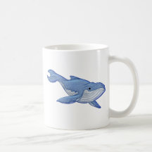 Playful Blue Whale Coffee Mug