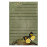 Playful Butterfly- Digi Painted Stationary- lined Customized Stationery