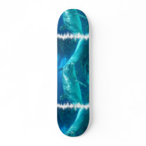Playful Dolphins Skateboard