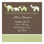 Playful Elephant Baby Shower Invitations Playful Elephant Baby Shower Invitations