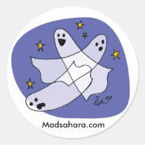 Playful Ghosties Sticker stickers