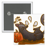 Playful Hallowwen Kitty Button