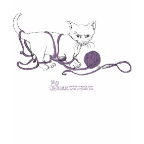Playful Kitten Ladies Scoop Tee shirt