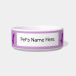 Playful kitten silhouette bowl cat water bowl