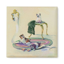 PLAYFUL KITTENS by SHARON SHARPE magnets