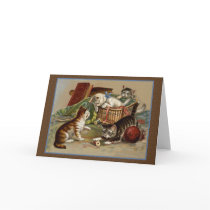 Playful Kittens Card by FRUITLOOPY Playful Kittens Card