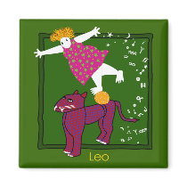 Playful Leo magnets by YellowRoseGallery Playful Leo magnets