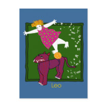 Playful Leo postcards by YellowRoseGallery Playful Leo postcards