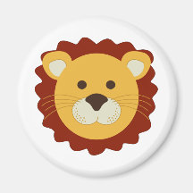 Playful Lion Magnet
