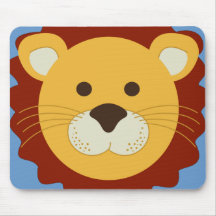 Playful Lion Mouse Pads