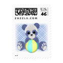 Playful Panda Baby Boy Postage Stamps