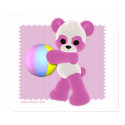 Playful Panda Girl Poster posters
