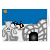 Playful Penguins Card by Rajee1 Playful Penguins Card