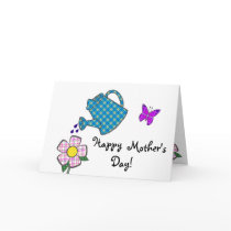 Playful Plaid Flower for Mother Card
