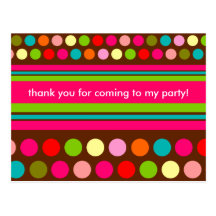 Playful Polka Dots Postcard