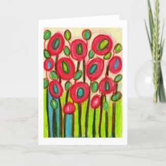 Playful Posies No 2 Thank You Card card