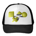 Playful Pyramids Mesh Hats