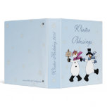 Playful Snowmen Album Binder