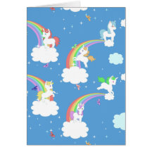 Playful Unicorns Cards