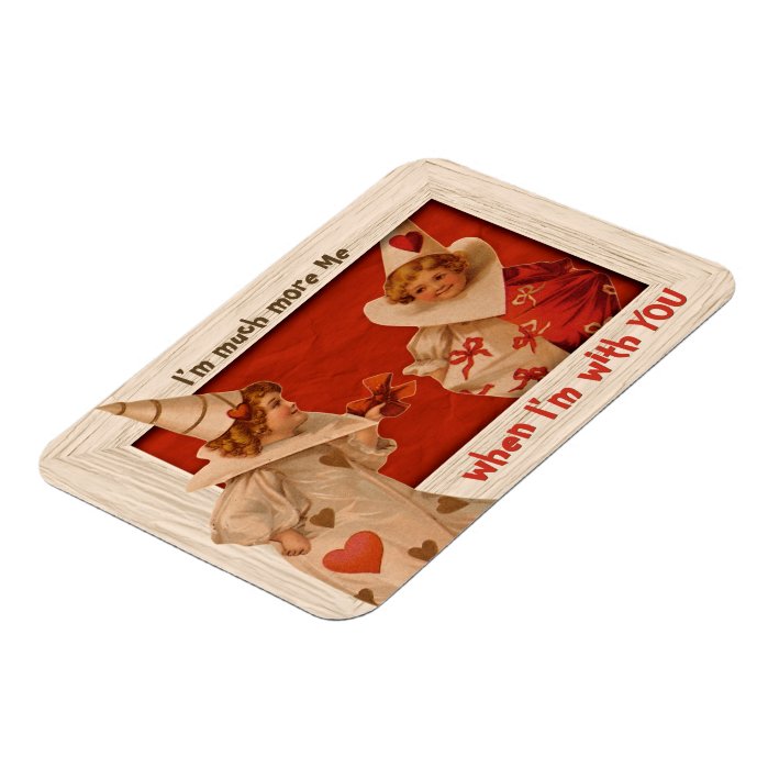 Playful Vintage Pierrot CC0661 Valentine Magnet