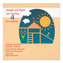 Playground Birthday Party Invitation