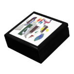 Playground - Digital Abstract Painting Trinket Boxes