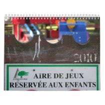 Playground for children calendars