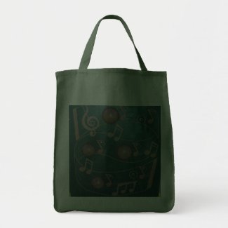 Playground Musical Notes Board Canvas Bag