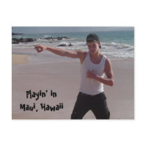 Playin' in Maui, Hawaii postcards
