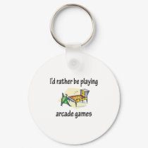 Playing Arcade Games keychains by fullofNuts Playing Arcade Games keychains