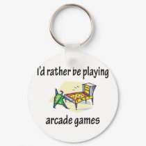Playing Arcade Games keychains by fullofNuts Playing Arcade Games keychains
