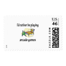 Playing Arcade Games postage by fullofNuts Playing Arcade Games postage