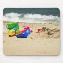 Playing at the Beach Mousepad