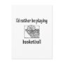 Playing Basketball Postcard
