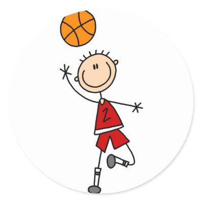 Playing Basketball Sticker by stick_figures
