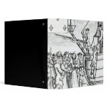 Playing card depicting immigrants arriving binder